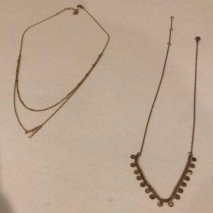 Bundle necklaces.